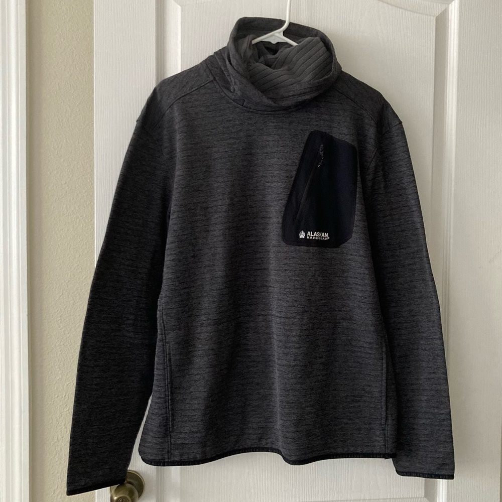 DULUTH TRADING CO. ALASKAN HARDGEAR HOODED SWEETSHIRT